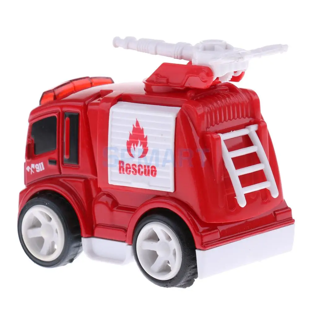 1:64 Scale Alloy Ambulance/Fire Truck Model Diecast Car Kids Children Vehicles Toy Collections Desktop Decor