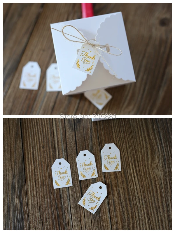 ETIQUETTE CADEAU,--Etiquettes de remerciement dorées, étiquettes ...
