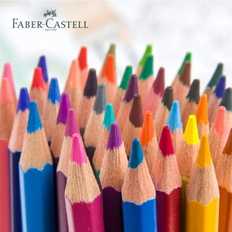 Faber-castell 48 цвет секретный сад раскраска водой водорастворимым цветным карандашом пенал комплект школьных принадлежностей для детей Adlut расслабиться канцтовары