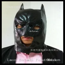 Top Grade Latex Men’s Face Mask Batman Cosplay Movie Mask Adult Party Masquerade Rubber Latex Masks For Halloween Cosplay Party