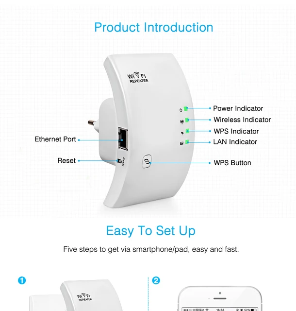 iMice Original Wireless WIFI Repeater 300Mb/s sygnału WiFi wzmacniacz sygnału WiFi Extender Booster WiFi 802.11 N/B/G -