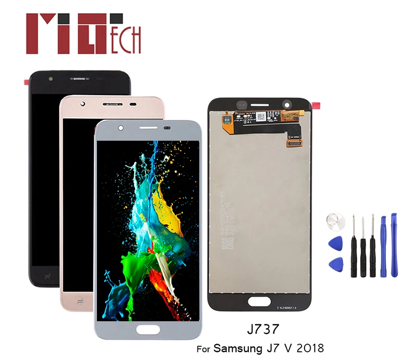 

LCD Display For Samsung Galaxy J7 2018 J737 J7 LTE-A J737P Touch Screen Digitizer Assembly Replacement Adjust Brightness