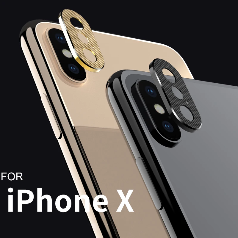 

For iPhone X XS Max XR Camera Lens Protector Aluminum Ring Case for iPhone 6 6S 7 8 Plus Camera Mobile Lens Protection