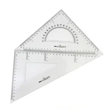 Треугольная линейка большого размера, прямоугольная линейка для правой руки, треугольная линейка 6430 chiban, 30 наборов, Органическая линейка, прозрачная ps линейка