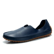 Fashion Brand Hot Autumn Winter Men PU Paint Skin Driving Shoes Casual Men’s Flats Male Footwear Plus size 38-47 Free Shipping