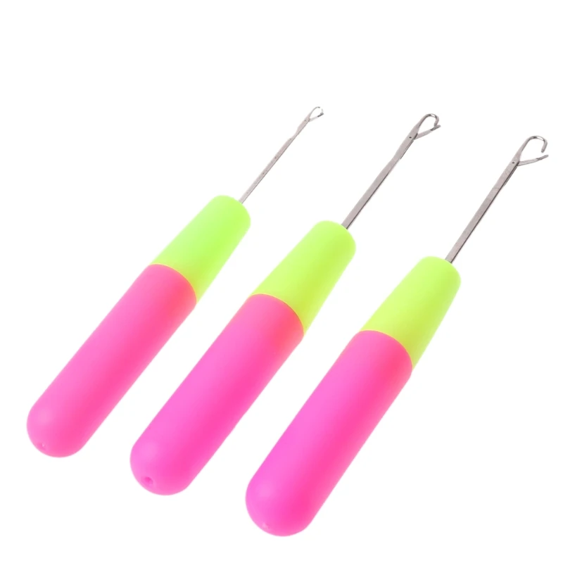 Crochet Hook Latch Lock Micro Hair Bearded Needle Rug Making Knitting Interlock