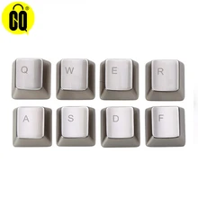 Крышка ключа из цинкового сплава для механической клавиатуры MX Axis Серебристые/золотистые металлические клавиши на клавиатуру Keypress WASD QWERASDF ARROW 37key