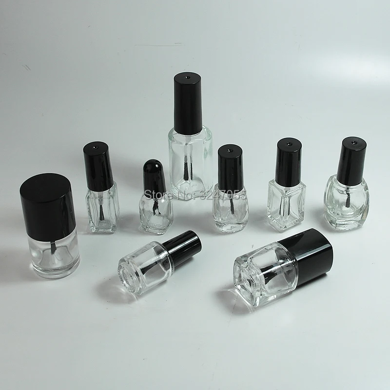 8ml10ml12ml15ml 50 шт./лот Стекло Пустой Ясно Профессиональный Дизайн ногтей украшения Инструменты, пустой Лаки для ногтей contianer, масло для ногтей