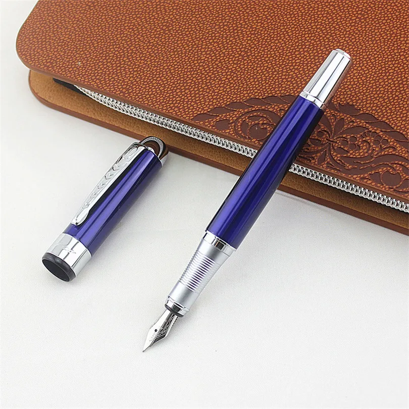 

JINHAO 250 blue Fountain Pen 0.5mm Nib Iridium Point Pen & Removable Ink Converter