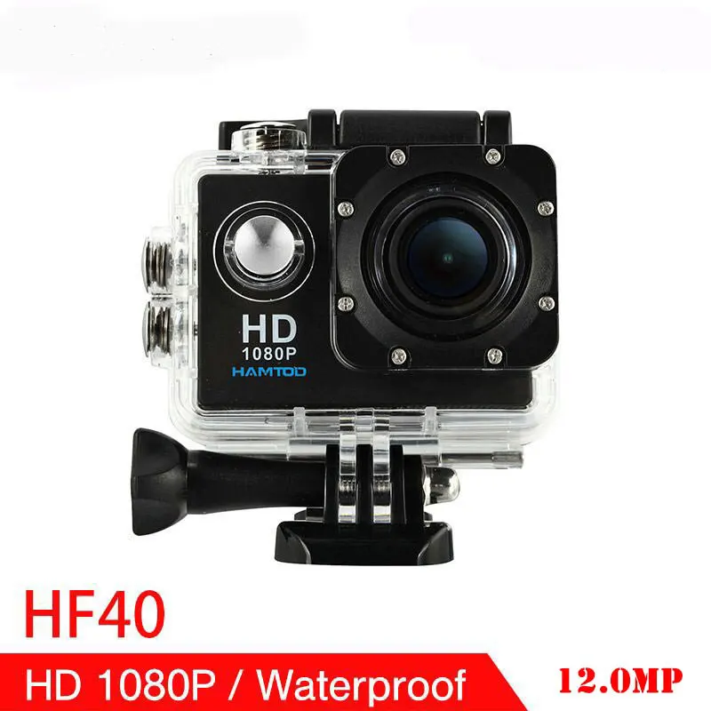 

HAMTOD HF40 2.0 inch LCD Screen 140 degree wide-angle lens sport action camera with 30m Waterproof Case, Generalplus Chip