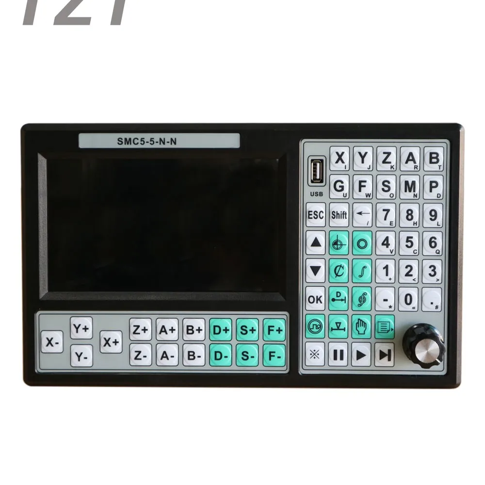 

CNC 5 Axis Motion Controller Offline CNC Controller 500KHz Replace Mach 3 USB Motion Controller 7inch Screen