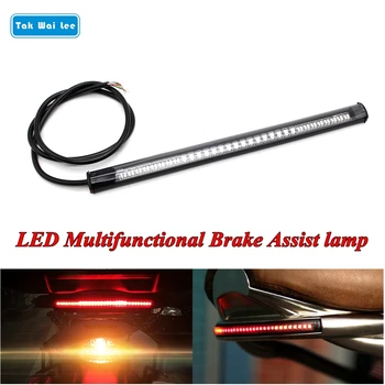 

Tak Wai Lee 1Pcs Red LED Multifunctional Brake Assist Light Strip Turn Signal Lamp Car Motorcycle Styling Fog Driving Taillight
