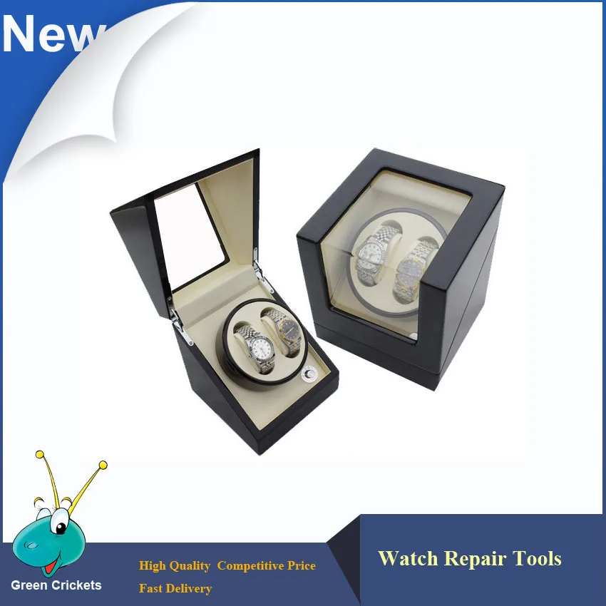 

High Gloss 2+0 Ultra silent motor Wooden automatic Watch Winder,mechanical watches storage winder box