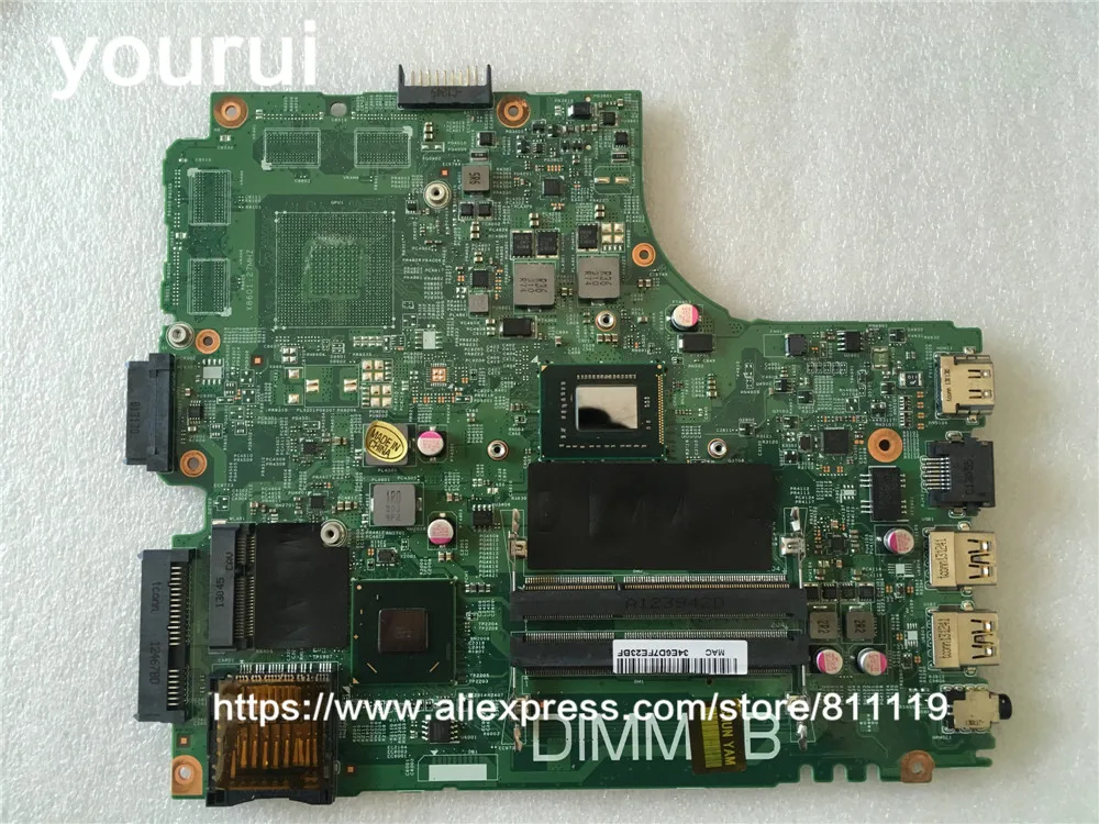 Yourui 7 GDDC CN 07GDDC 07 для DELL INSPIRON 2421 3421 5421 материнской платы I3 2375M материнская плата 12204 1