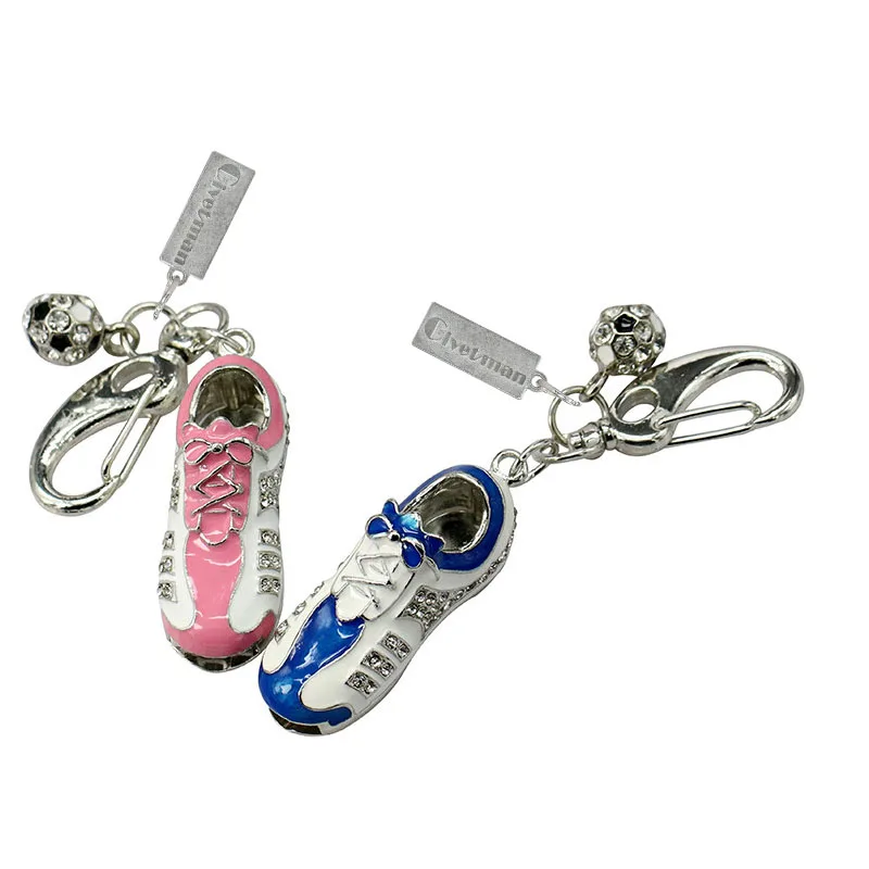 USB флеш-накопитель с кристаллами Металлические футбольные кроссовки обувь 2 0