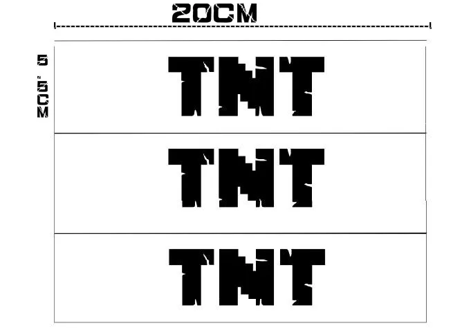 6 шт. для TNT дня рождения TNT этикетки обертывания s День рождения конфетные обертки украшения еды палатки обертывания этикетки буфет