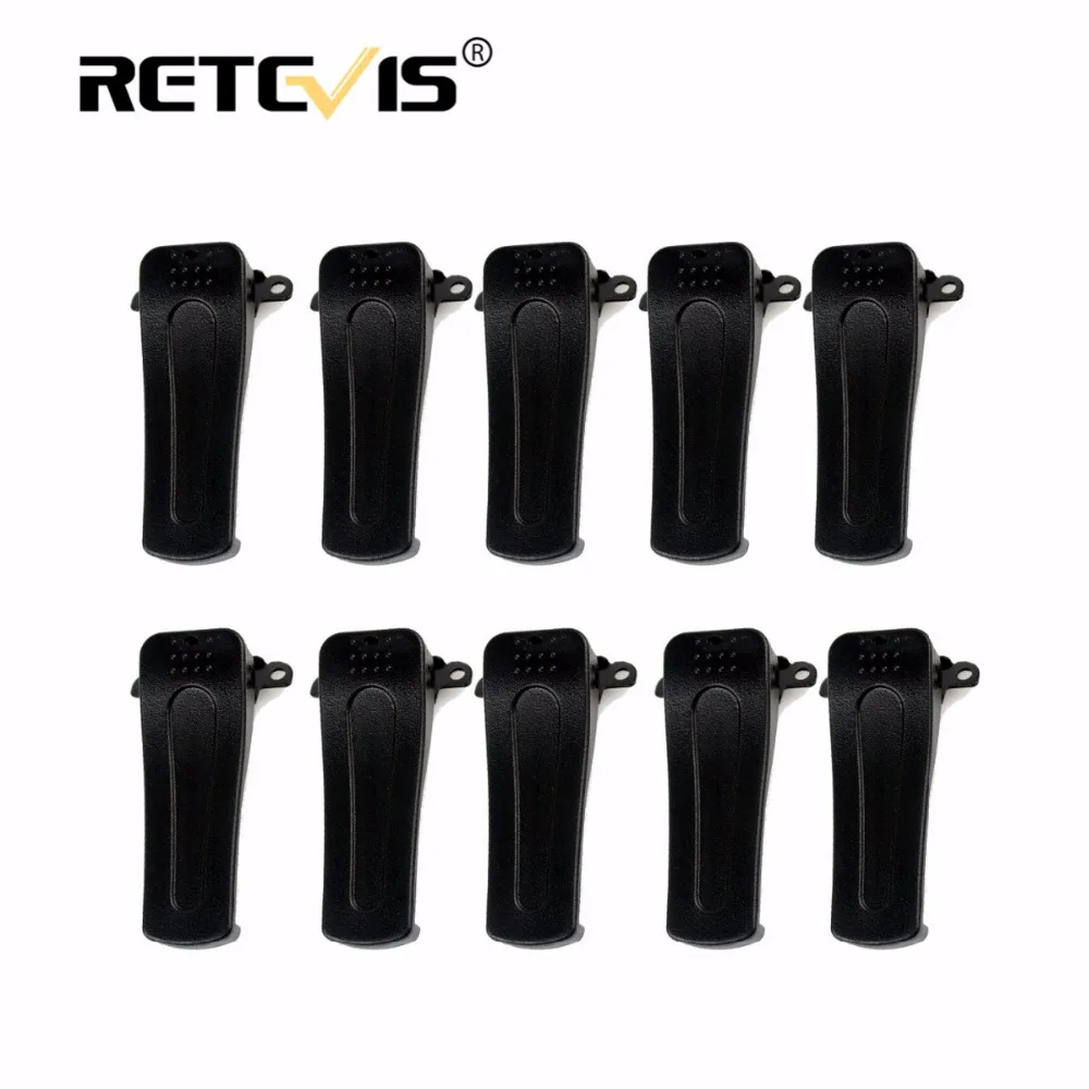 10pcs Original Retevis H777 Belt Clip For Baofeng BF-888S BF-666S BF-777S Retevis H-777 Walkie Talkie Accessories J9104T afbeelding