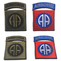 AIRBORNE US 101 Air Assaulter AA, brazalete bordado de la fuerza, táctica militar, insignia de Gas de Guerrero, ropa de Fan del ejército, Parche de mochila