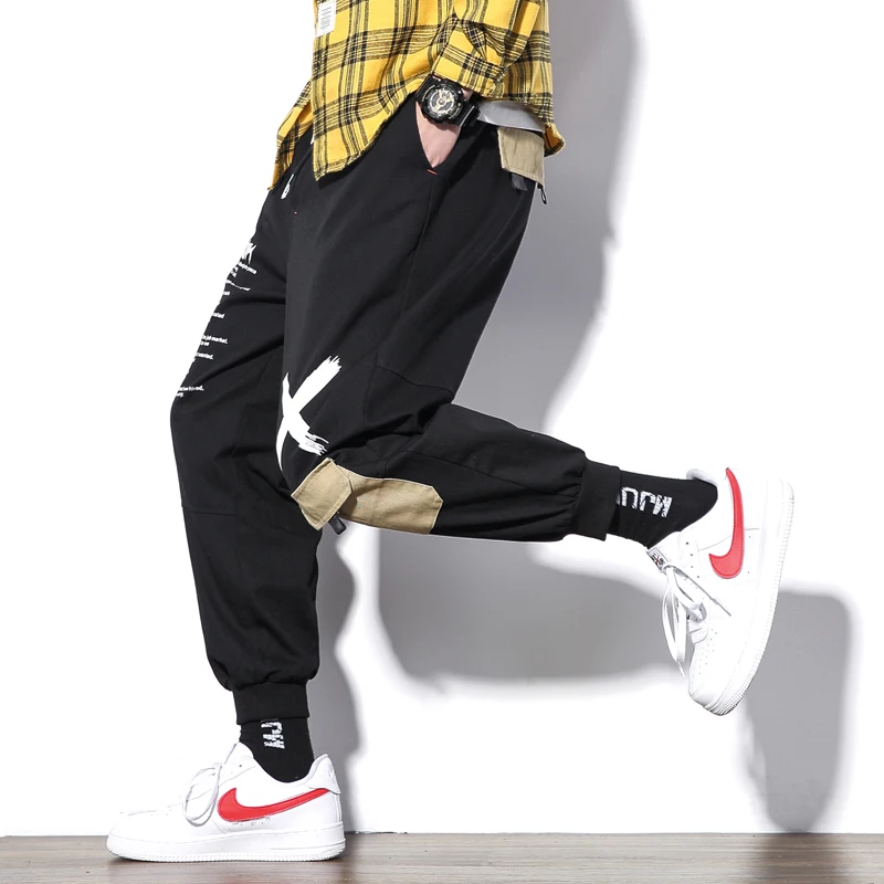 M-5XL 2019 Spring Track Pants Men Sweatpants Mens Joggers Pants Cargo Camo Tactical Harem Khaki Pants
