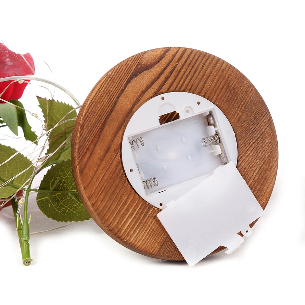 Средняя Красавица и Чудовище Роза в стеклянном куполе навсегда красная роза Сохраненная Роза Belle Roses специальный романтический подарок дропшиппинг