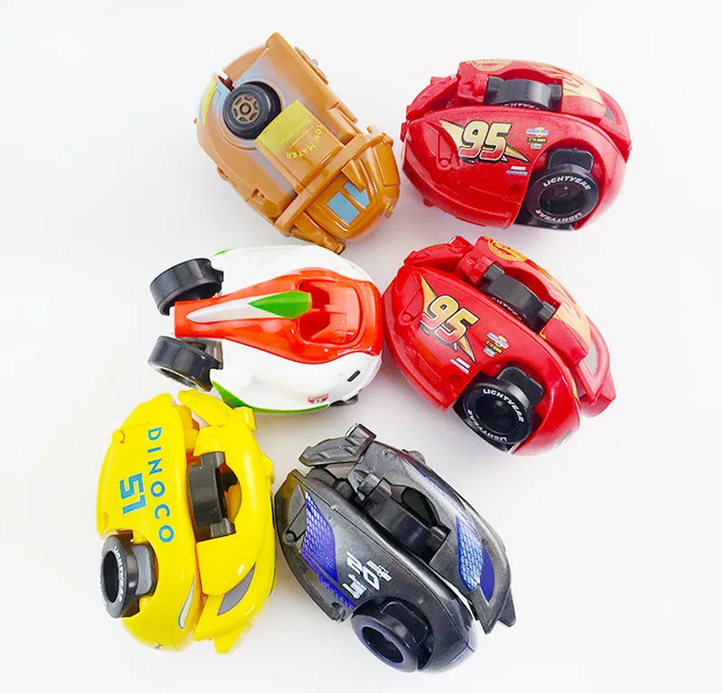 1 шт. disney Pixar Cars 2 3 Lightning McQueen экзотический детский гоночный автомобиль мальчик Рождественский подарок модель автомобиля деформированная игрушка яйцо подарок