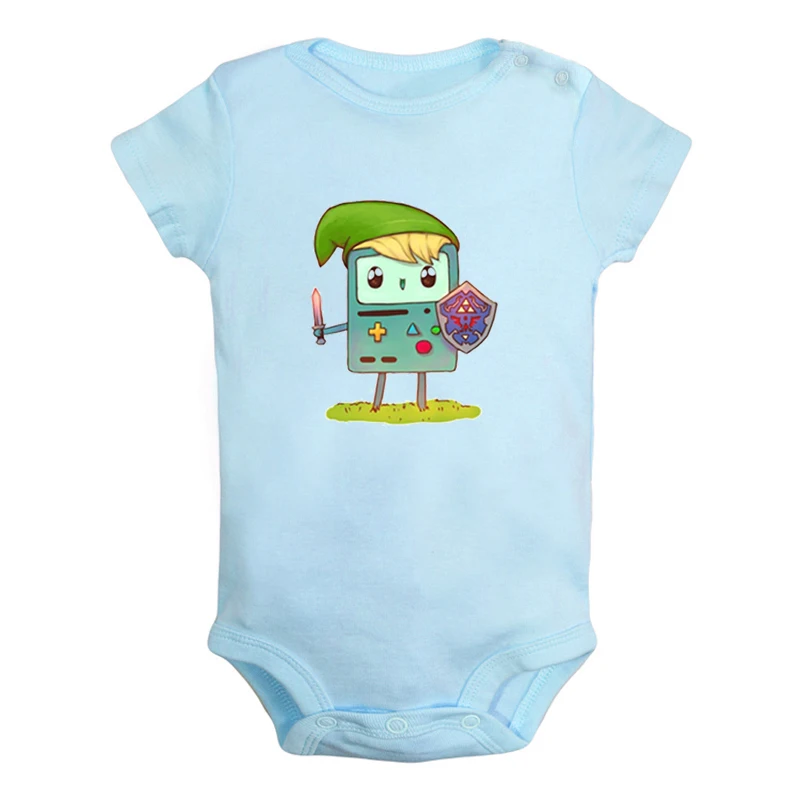 Милый Beemo BMO Adventure Time собака Jake дизайн для новорожденных мальчиков и девочек униформа-комбинезон с принтом для младенцев, боди, одежда хлопковые комплекты - Цвет: JaBaby1273BLD
