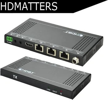 

4K ultra thin HDBaseT Extender up to 100m with Ethernet interface for network HDCP 2.2 4kX2K/60HZ IR/RS232 passthrough