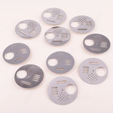10pcs/set Stainless Steel Round Beehive Box Entrance Gate Bee Hive Nuc Entry Disc Beekeeping Beekeeper Tools