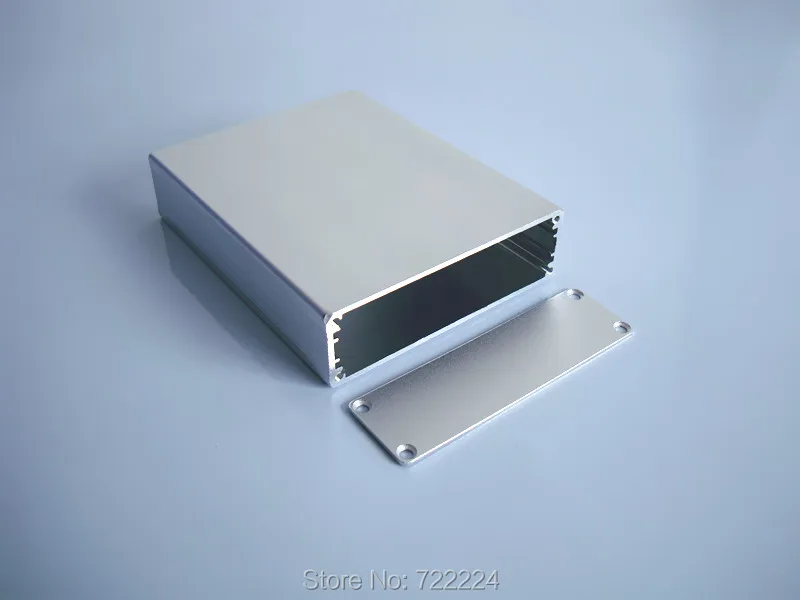 

10 pcs/lot 79*24*100mm Silvery injected aluminum enclosure 6063-T5 project box for power supply housing DIY jucntion switch case