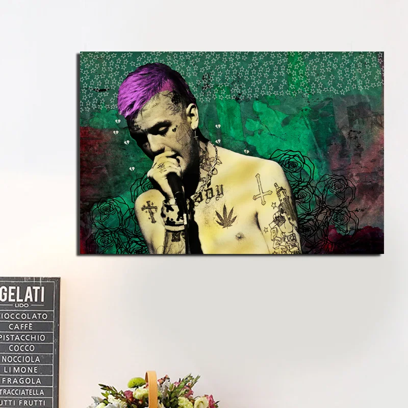 

Lil Peep Getty Ringer Wall Art Canvas Painting Posters Prints Modern Art Painting Wall Pictures For Living Room Home Decoration