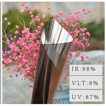 90x300 см одностороннее зеркало оконная пленка, самоклеящаяся светоотражающая Солнечная пленка, Теплоконтроль оконный оттенок для дома и офиса