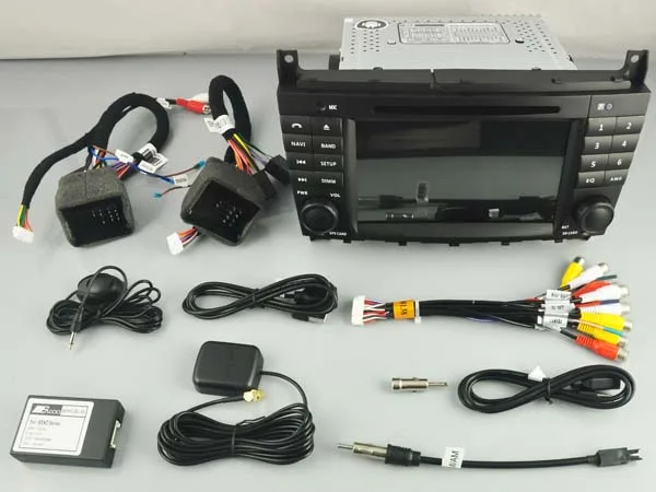 Sale Navirider GPS Android 9.0 bluetooth stereo 4-Core 8-Core car DVD player for BENZ C CLASS CLC W203 G Class W467 05-07 accessories 4