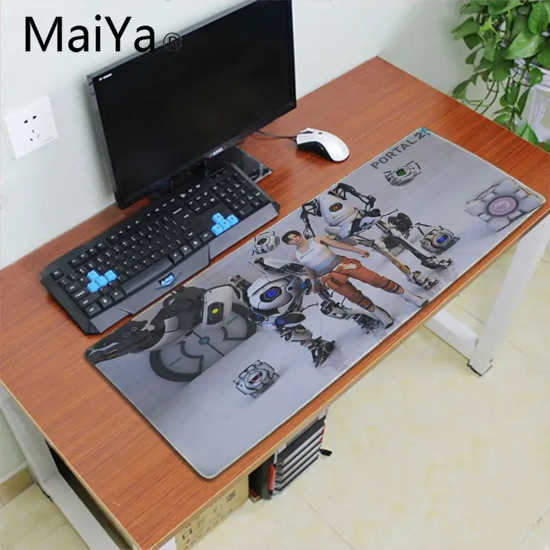 Maiya portal 2 блокировки края управления коврик для клавиатуры ноутбука большой игровой коврик для мыши для ноутбука компьютер Скорость версия игровой клавиатуры коврик