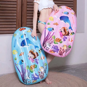 

Children's Cartoon Inflatable Water Buoyancy Board Children's Swimming Ring Water Skiing Padded Floating Row Play Water Toys Sum