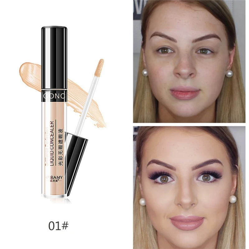 3 Colors Concealer Stick Makeup Liquid Foundation Powder Face Dark Eye Circle Hide Natural Brighten Foundation Cosmetics - Цвет: 1