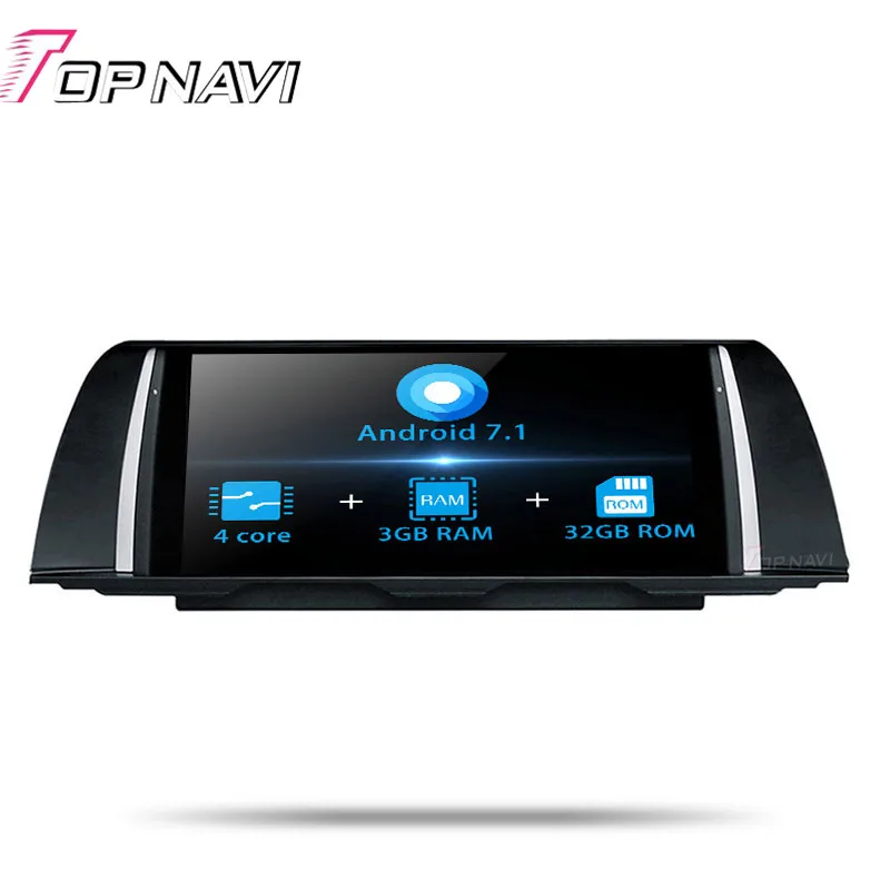 Topnavi 10.25Inch Android 7.1 Quad Core New Car Multimedia Stereo Player For BMW F10 2013-2014 GPS Navigation 3G+32GB Capacitive |