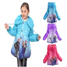 Free shipping Children’s Kids Korean fashion coats jacket Girls‘ winter cute hoodies coat Cotton padded clothes 3colors
