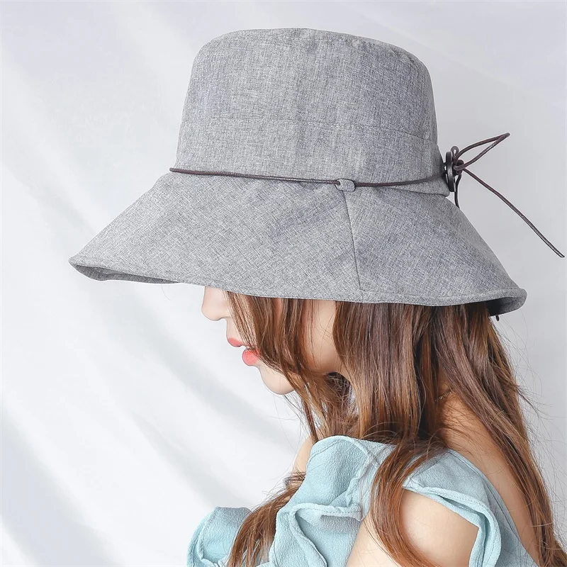 Lanxxy Винтаж женская панама пуговицы Панама летние шапки женские модные рыболовные кепки Gorro