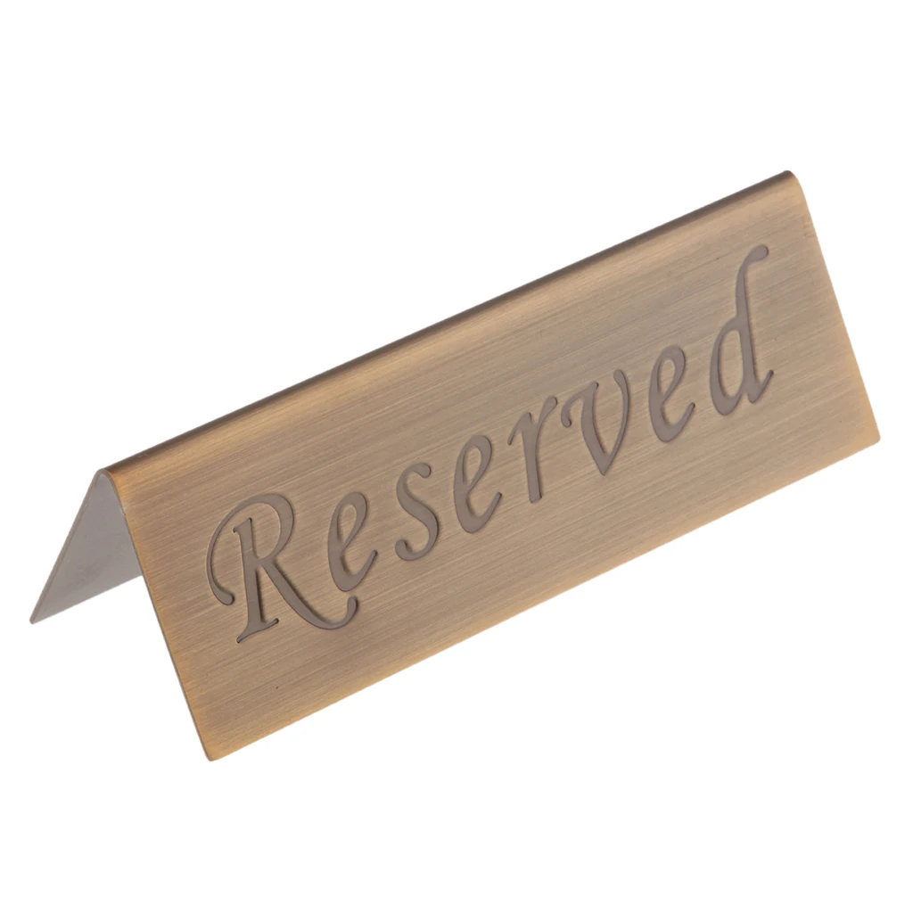 Reserved Table Tent Cards Great for Reserving Seats & Places at Events Like Wedding Receptions, Banquets & Parties