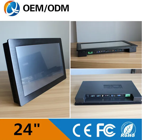 24 industrial Capacitive touch screen pc Resolution 1920x1080 embedded computer with Intel 3217U 1 9GHz