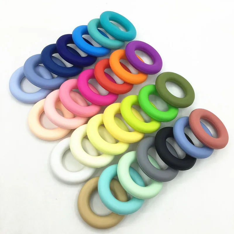 

Silicone baby Teether BPA Free Silicone Pendant For DIY Pacifier Clips Soother Chain Baby Teething Toys Supplier-baby teeth
