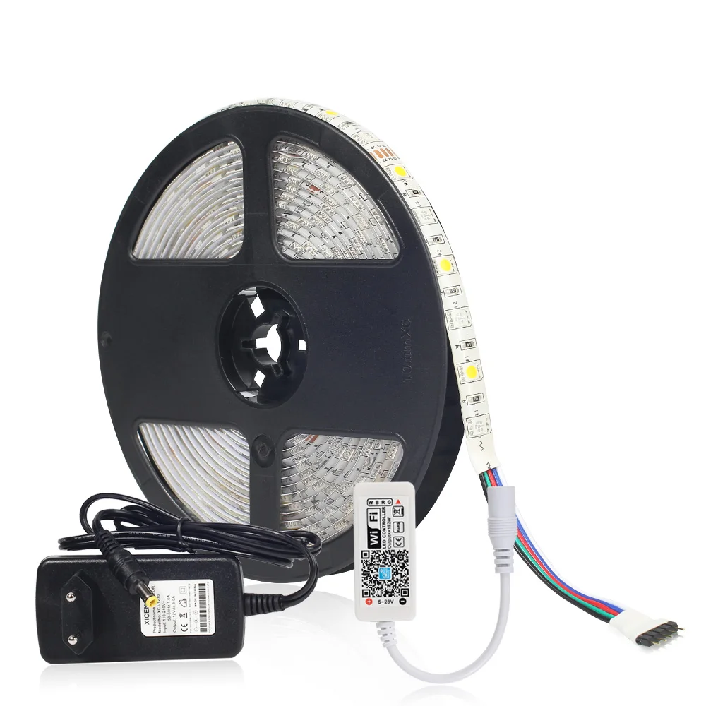 LED Strip Light 5050 RGBW with MINI WIFI Controller and 12V Adapter