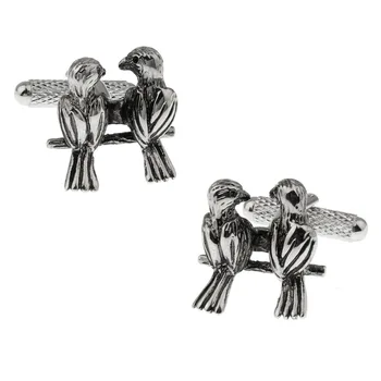

NEW! Mens Wedding Cufflinks Novelty Fancy Birds & Clean Cloth 190042