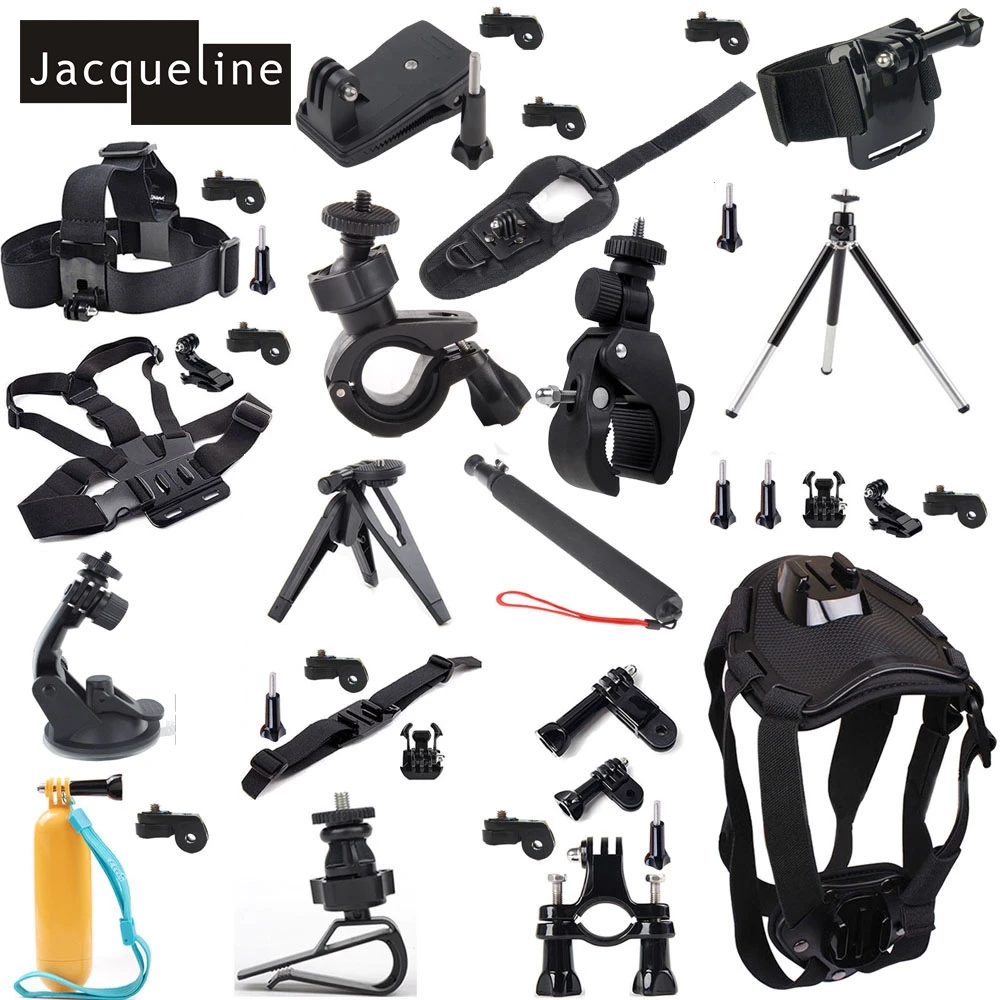 Jacqueline for Accessories Head Chest Stick Tripod Kit for Sony HDR-AS15 AS20 AS30V AS200V AS100V AZ1 MINI FDR-X1000V/W 4 k Jacqueline for Accessories Head Chest Stick Tripod Kit for Sony HDR-AS15 AS20 AS30V AS200V AS100V AZ1 MINI FDR-X1000V/W 4 k