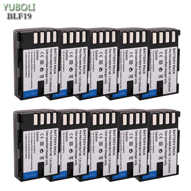 Аккумулятор BLF19 BLF19E BLF19PP 10x для Panasonic Lumix GH3 GH4 GH5 с камерой возможностью подключения