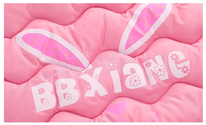 winter cotton vests for boys kids waistcoat thick rabbit vests for girls children clothes  (2)