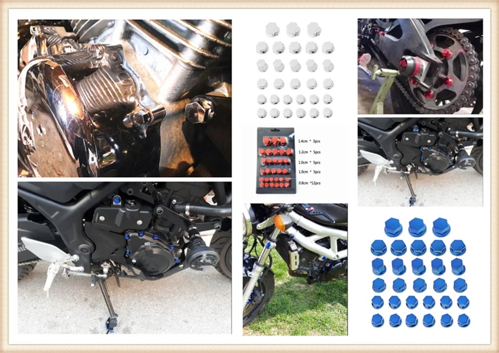 

30 шт., декоративная гайка для мотоцикла YAMAHA WR250R X SEROW225 250 TTR125 L E TTR250