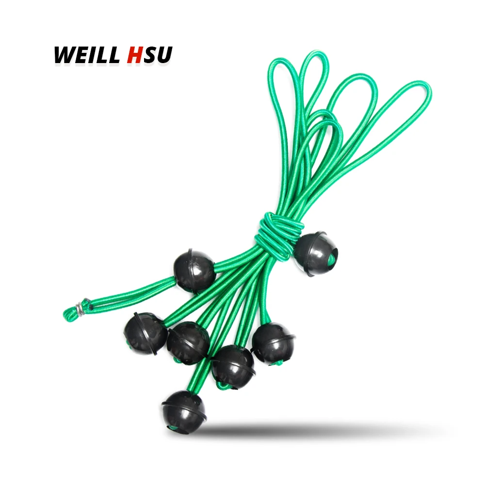 

7pcs 4mm 23cm Natural Latex Canvas Tarpaulin Flag Pole Load Ball Bungie Canopy Tarp Tensioner Tie down Bungee Cord