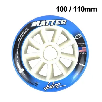 

JEERKOOL Matter Juice Speed Skating wheel 8 Pcs/lot High Response Roller Skates Speed Racing Wheel 100/110mm Patins Roller LZ15