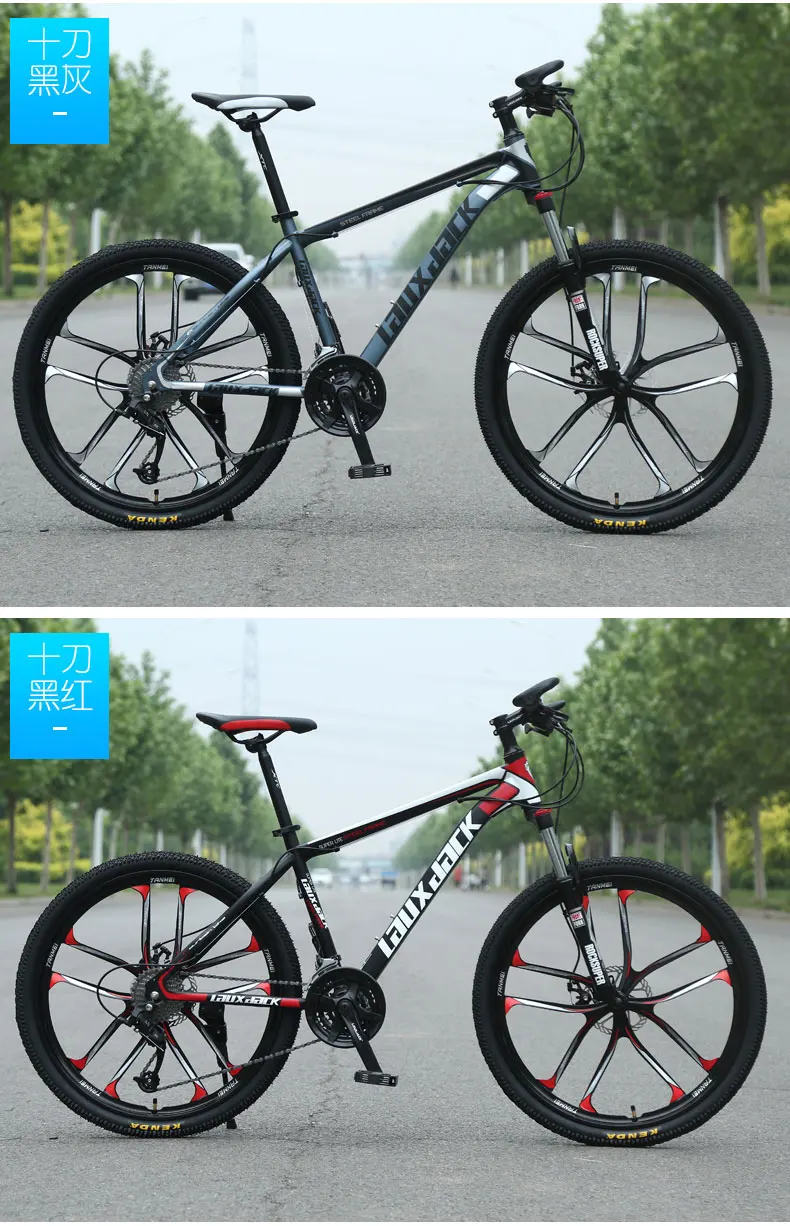 Cheap Top 24 inch 21 speed Adult bicycle speed mountain biking light road racing bike youth shocking bicycle male and female students 2020 4